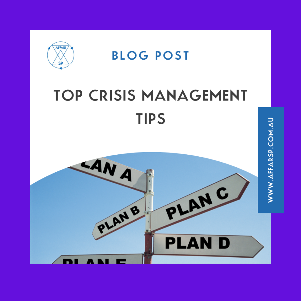 Top crisis management tips